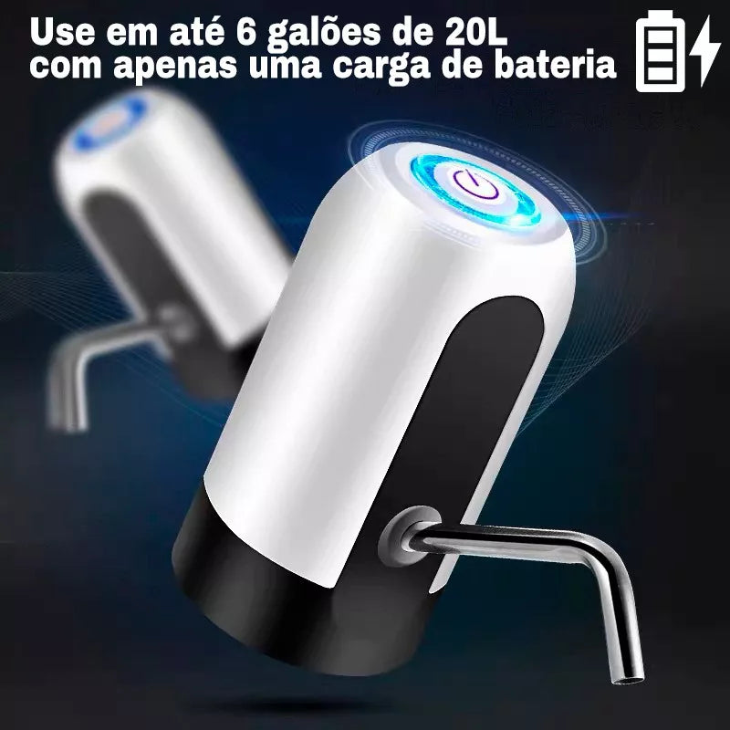 Bomba Galão Água Mineral Bebedouro Elétrica Recarregável Usb