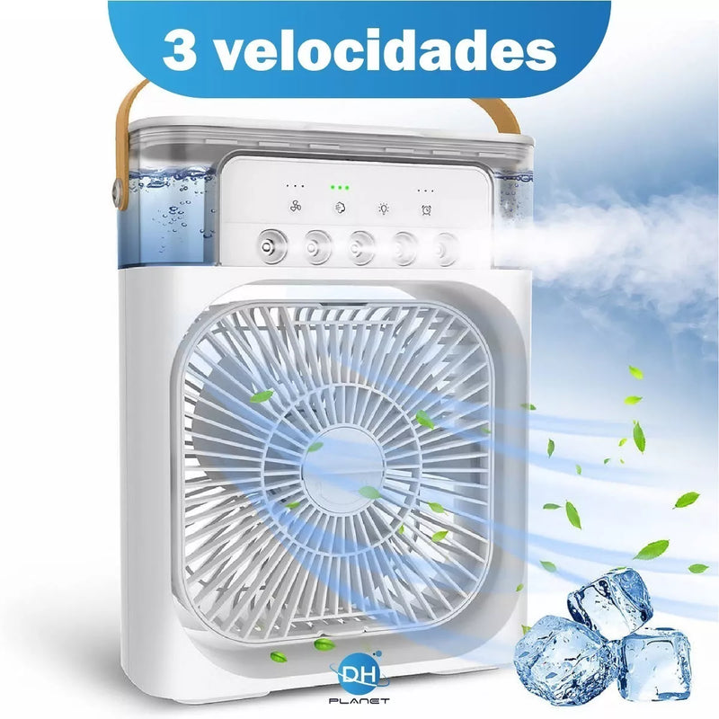 Mini Climatizador De Ar Com Reservatório Para Água E Gelo